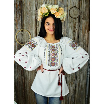 Hand embroidered hotsell Vyshyvanka blouse with Flowers Embroidery blouse Ukrainian style Blouse with flowers Ethnic clothing Folk blouse